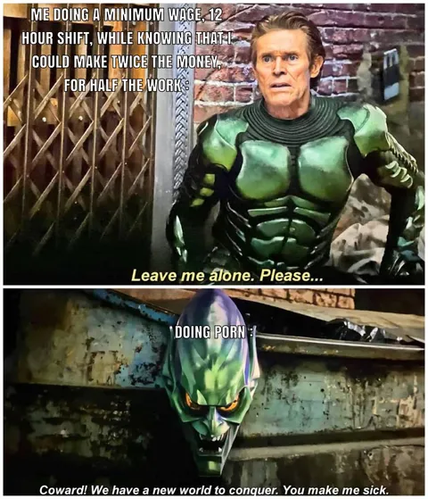 That OnlyFans paycheck is looking REALLY tempting right now.