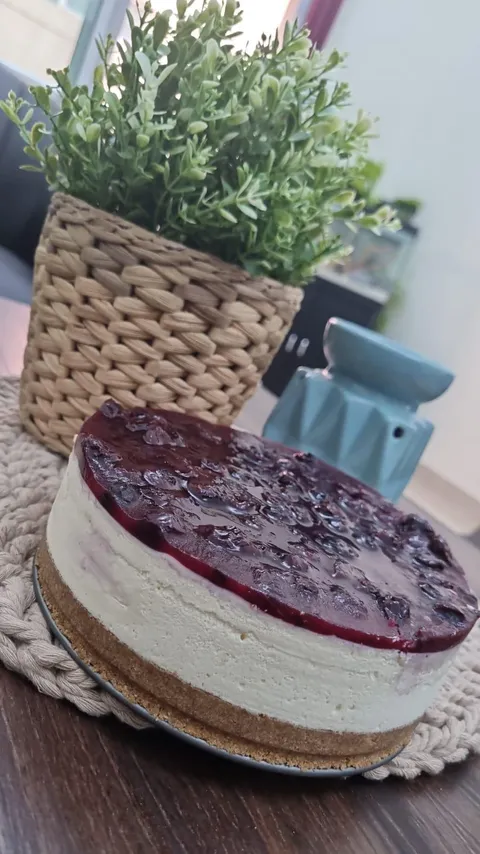 Homemade Blueberry Cheesecake