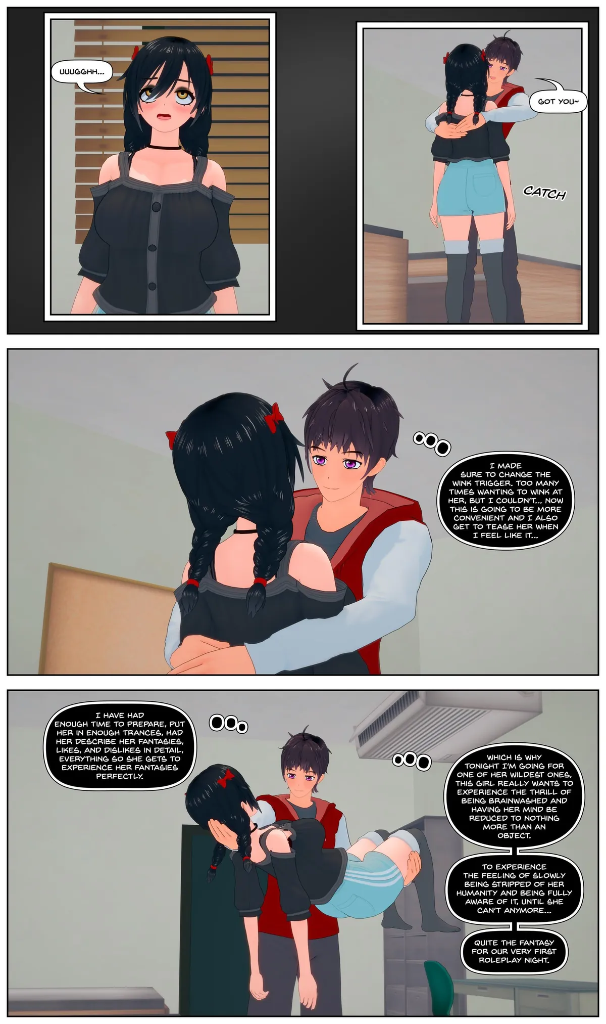 The Power of Hypnosis - Chapter 40 [Comic Pages] [3D] [Hypnosis] [Mind Control] [OC] [NSFW] [by RollB]