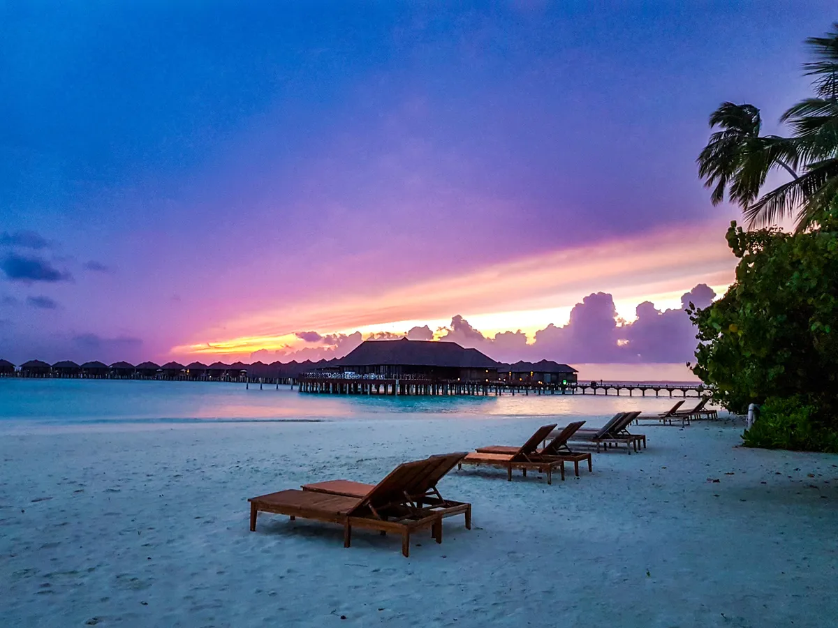ITAP of the sunrise at The Maldives
