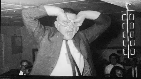 Mission control splashdown party during Apollo 12