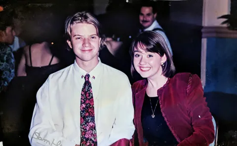 My now wife and I in 1989