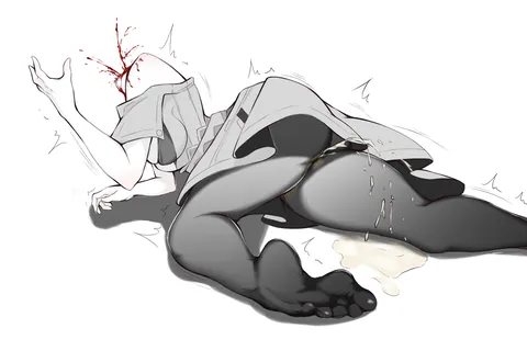 Poof! Her head is now gone