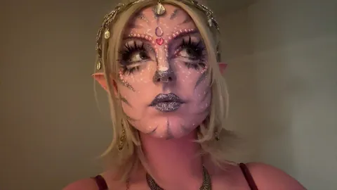 Avatar glitter makeup I did !