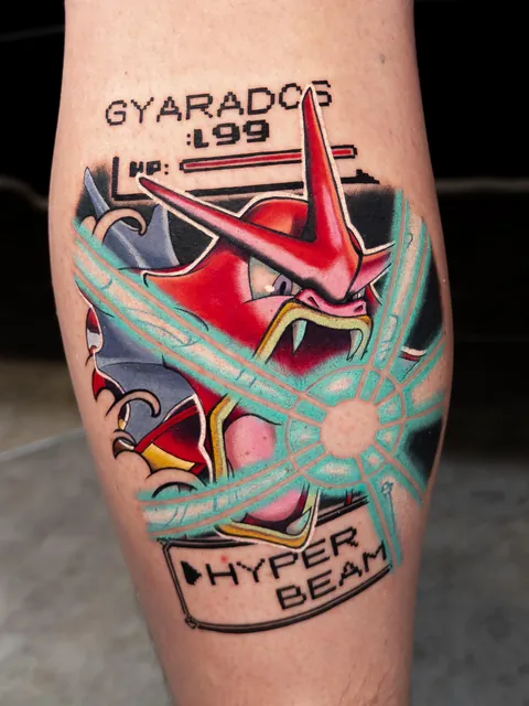 Gyarados - 2nd place Best Video Game at Anime Ink 2025. By Tracci King /Toledo, OH