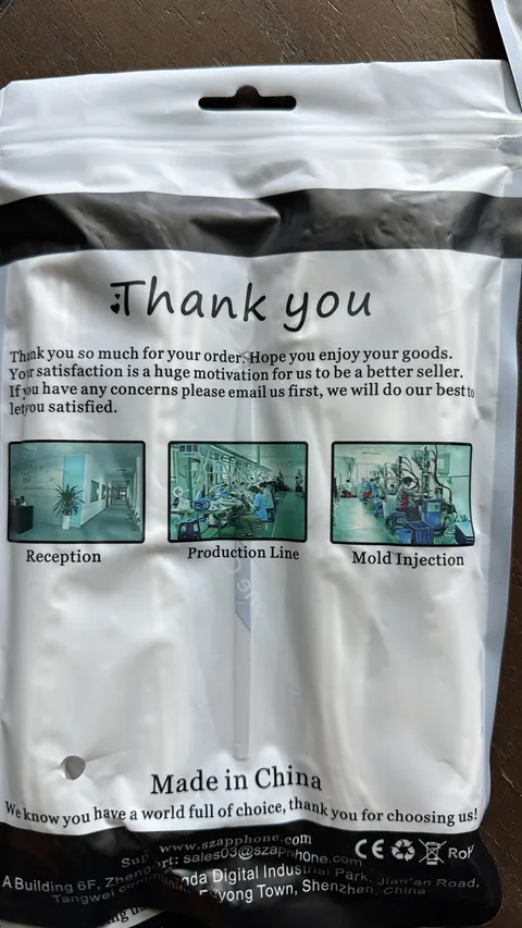 USB cable from Amazon includes pictures from the Chinese factory it was made in.