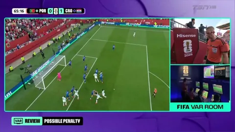 Cristiano Ronaldo scores the equalizer for Portugal against Croatia