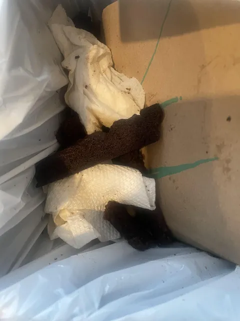 Wife cut off and threw away the (freshly baked) brownie crusts