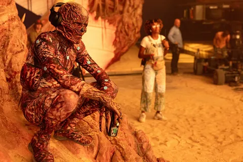 PsBattle: Jamie Campbell Bower as Vecna on the Stranger Things set