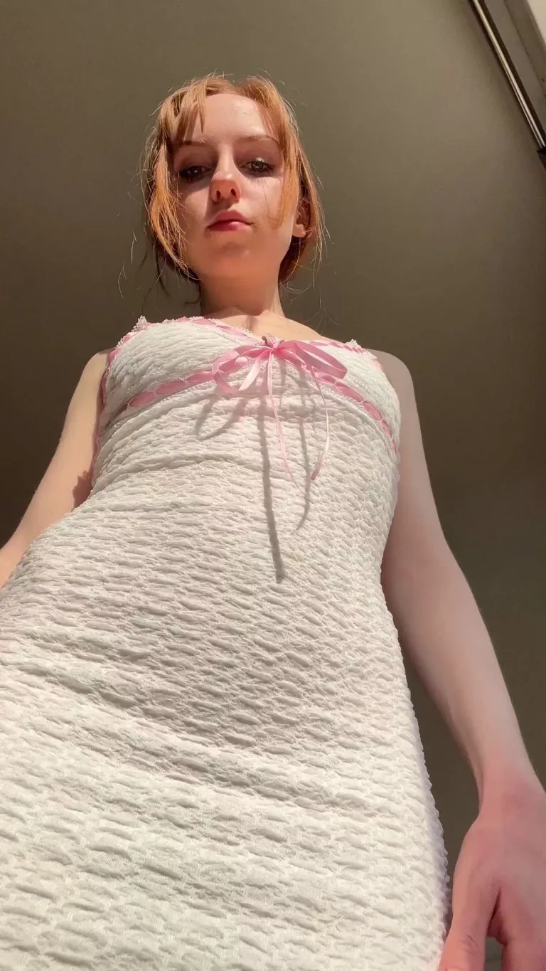 This redhead wants to use your face as a seat