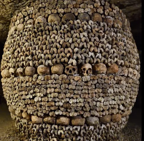 The Paris catacombs