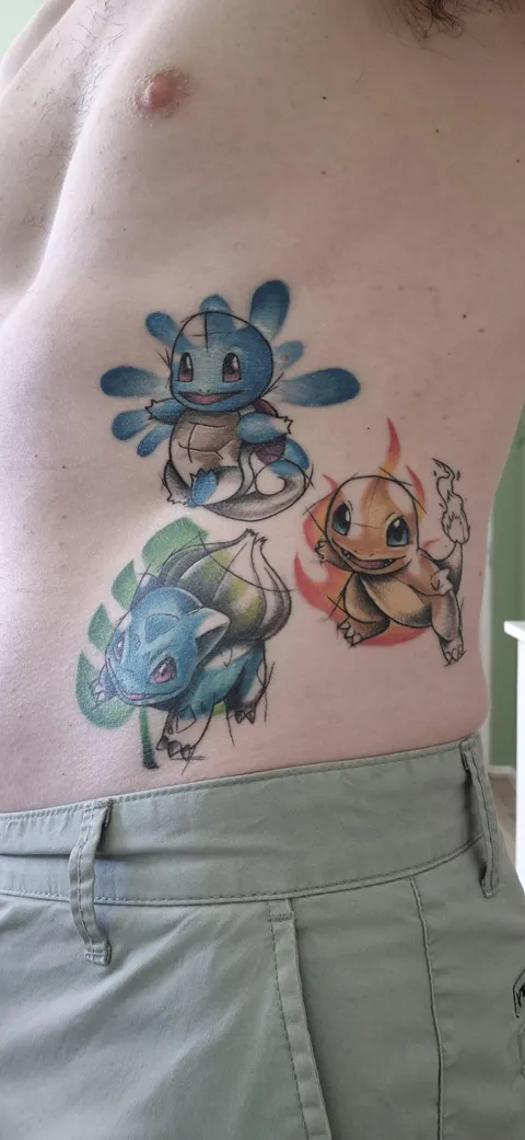 In progress tattoo - gotta catch 'em all!