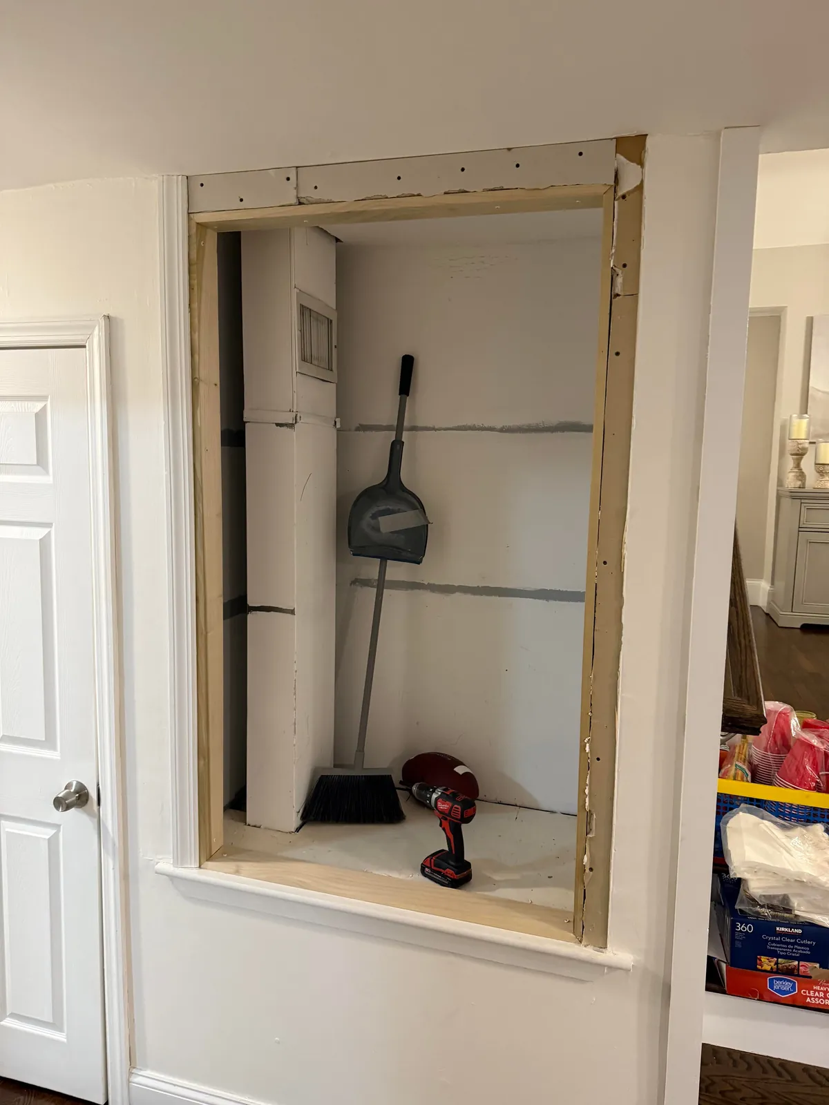 Replaced weird closet doors that came with my house with some DIY rattan doors on partial overlay hinges