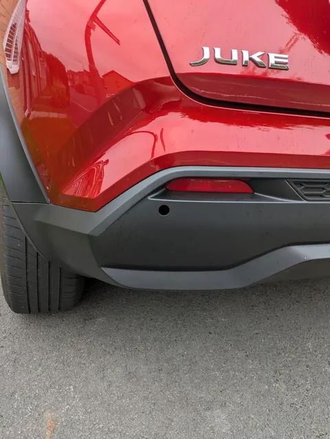 Got my car cleaned and the parking sensor got blown in.