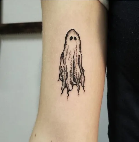 My first tattoo :) A tiny ghost done by Jordan Genigeski at All Star Tattoo in Brownstown, Michigan