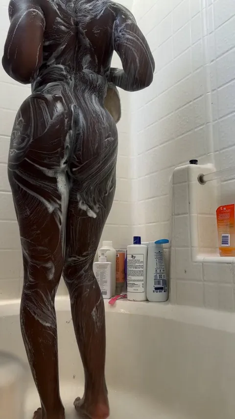 Gotta get clean after being such a dirty girl