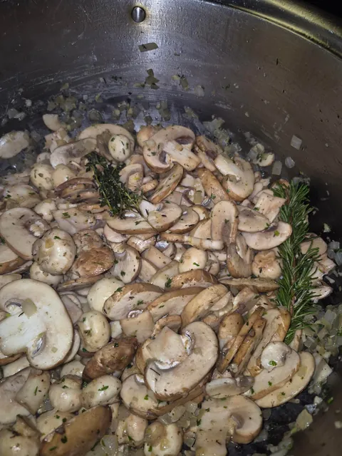 [Homemade] Chicken Madeira with Rice Pilaf and Asparagus