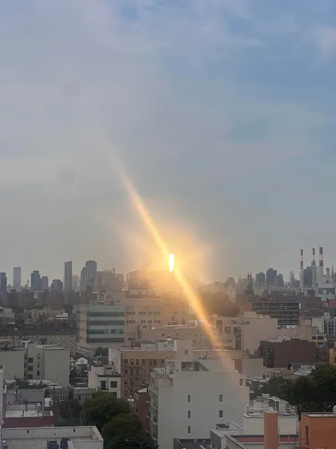 Sunrise hitting One World Trade Center