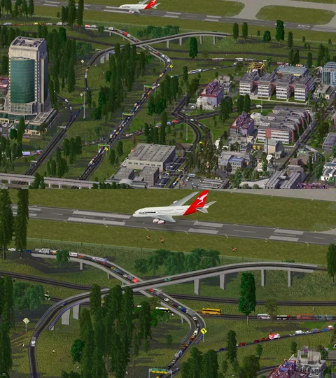 Just noticed planes land nose gear first in SimCity 4- a big nono in commercial aviation