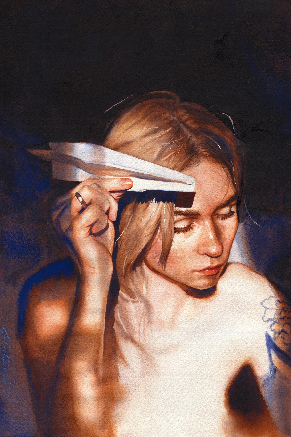 Linger, me Julia Ustinovich, watercolor, 2024