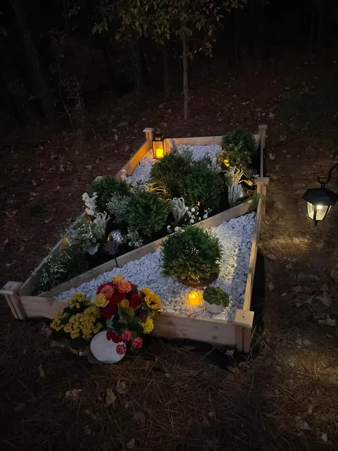 Update on rock/flower garden for my beloved dog: