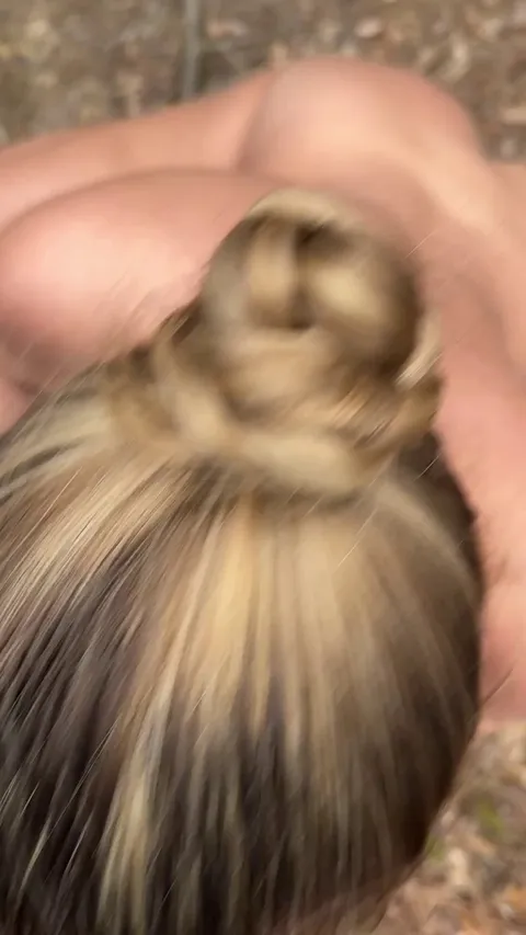 I got completely naked during our morning hike, and gave hubby his Valentines Day surprise… [gif]