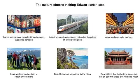 The culture shocks visiting Taiwan starter pack