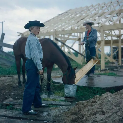 Swan river, Manitoba, Canada. 1956