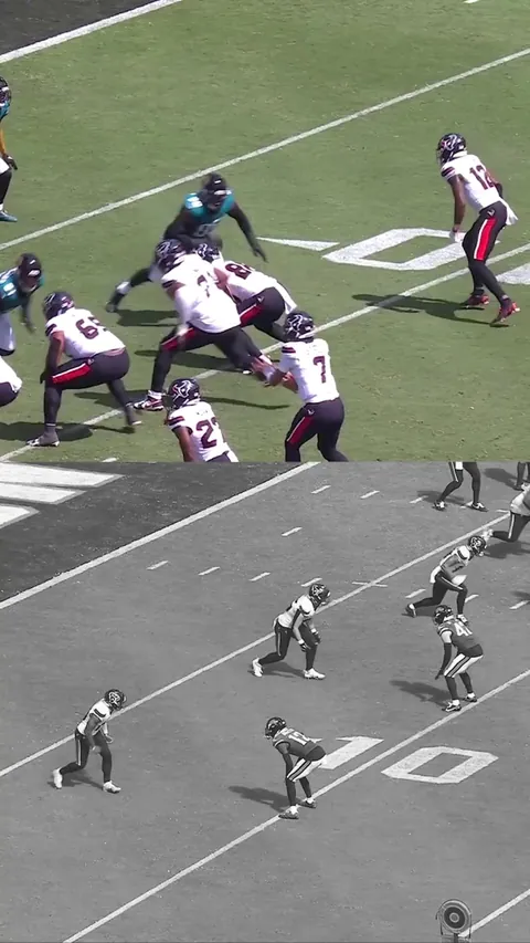 [Highlight] Travis Hunter in coverage vs. Nico Collins, Christian Kirk