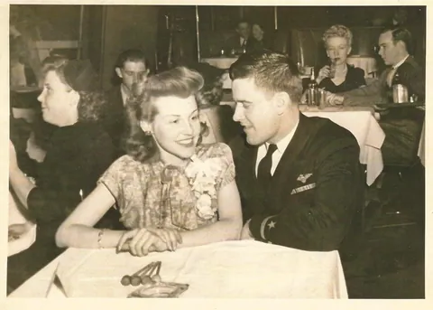 My beautiful grandparents, 1940s. She had a biology PhD studying animal husbandry, he was an actual farm boy who never attended college