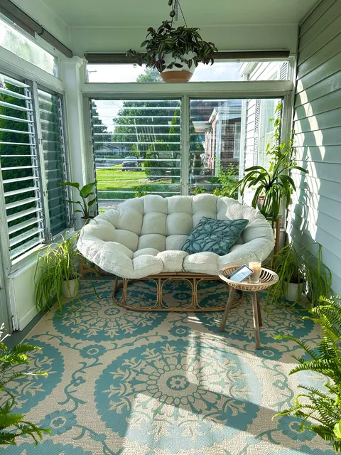 Sun porch in the morning