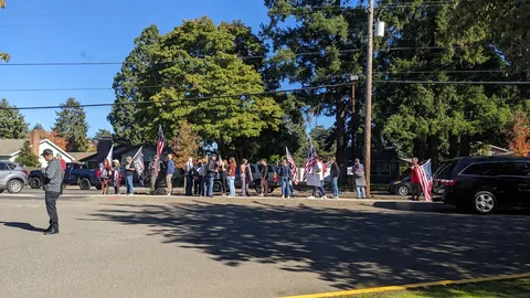 The Republicans at my school had a protest 💀🙏