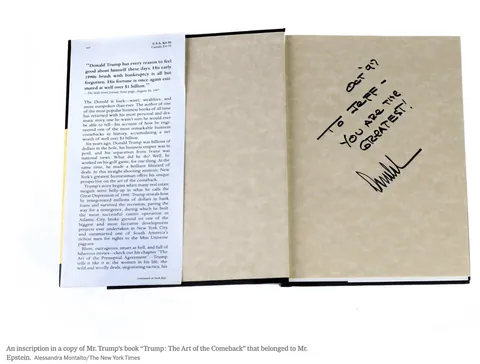 Trump: “It's not my signature.”