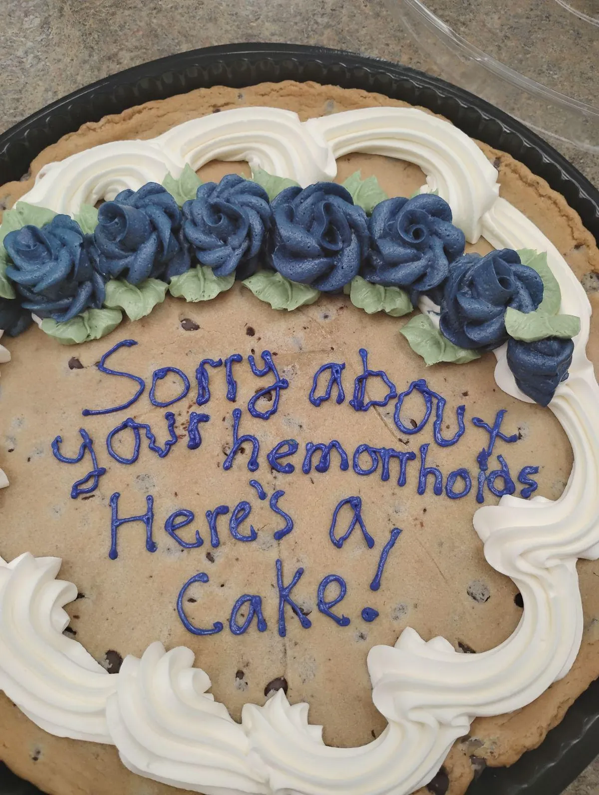 My friend works at a bakery this is actually something she had to write on a cake