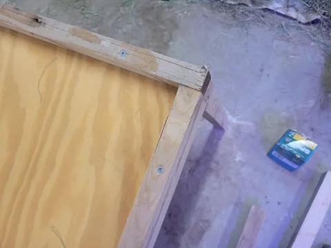 Sheepdog Too Big. Built A Bed To Match Dimensions To Our Queen. Used 100% Recycled Materials. £0 Spent. I Will Build/Install Drawer Tomorrow.