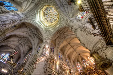 Vaults of the Cathedral of Burgos, Spain.