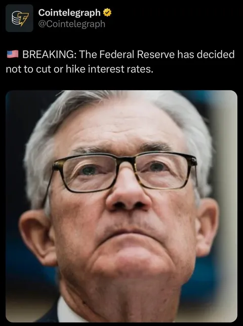 The Federal Reserve has decided not to cut or hike interest rates