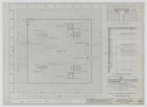 New National-gallery in Berlin, Germany (1965-1968) by Ludwig Mies van der Rohe