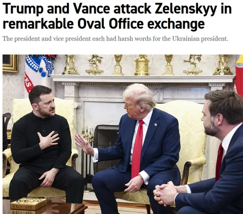 The only man to ever stand up to trump (and vance hiding behind trump)