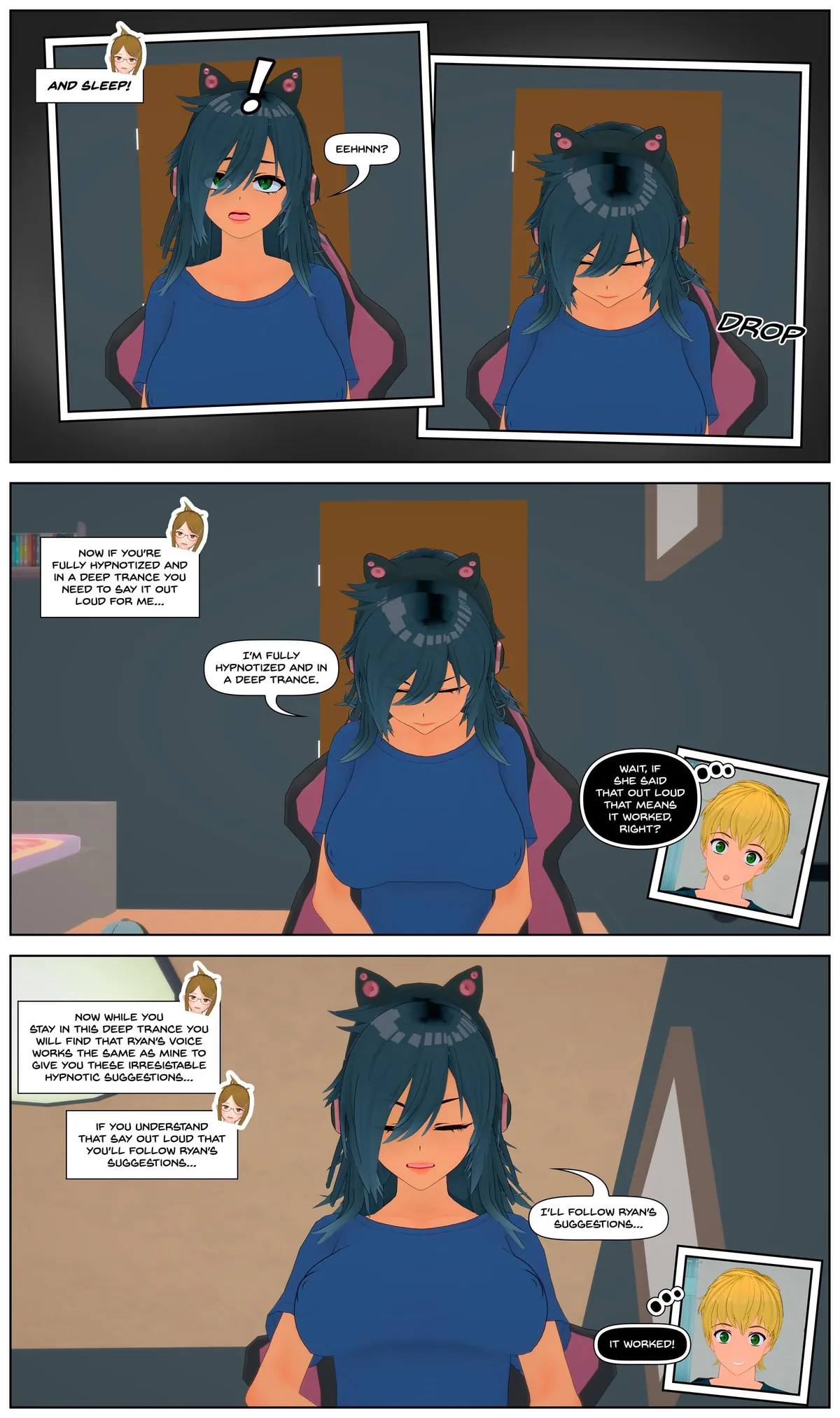 Hypnosis is the Real Deal? - Chapter 05 [Comic][OC][by RollB]