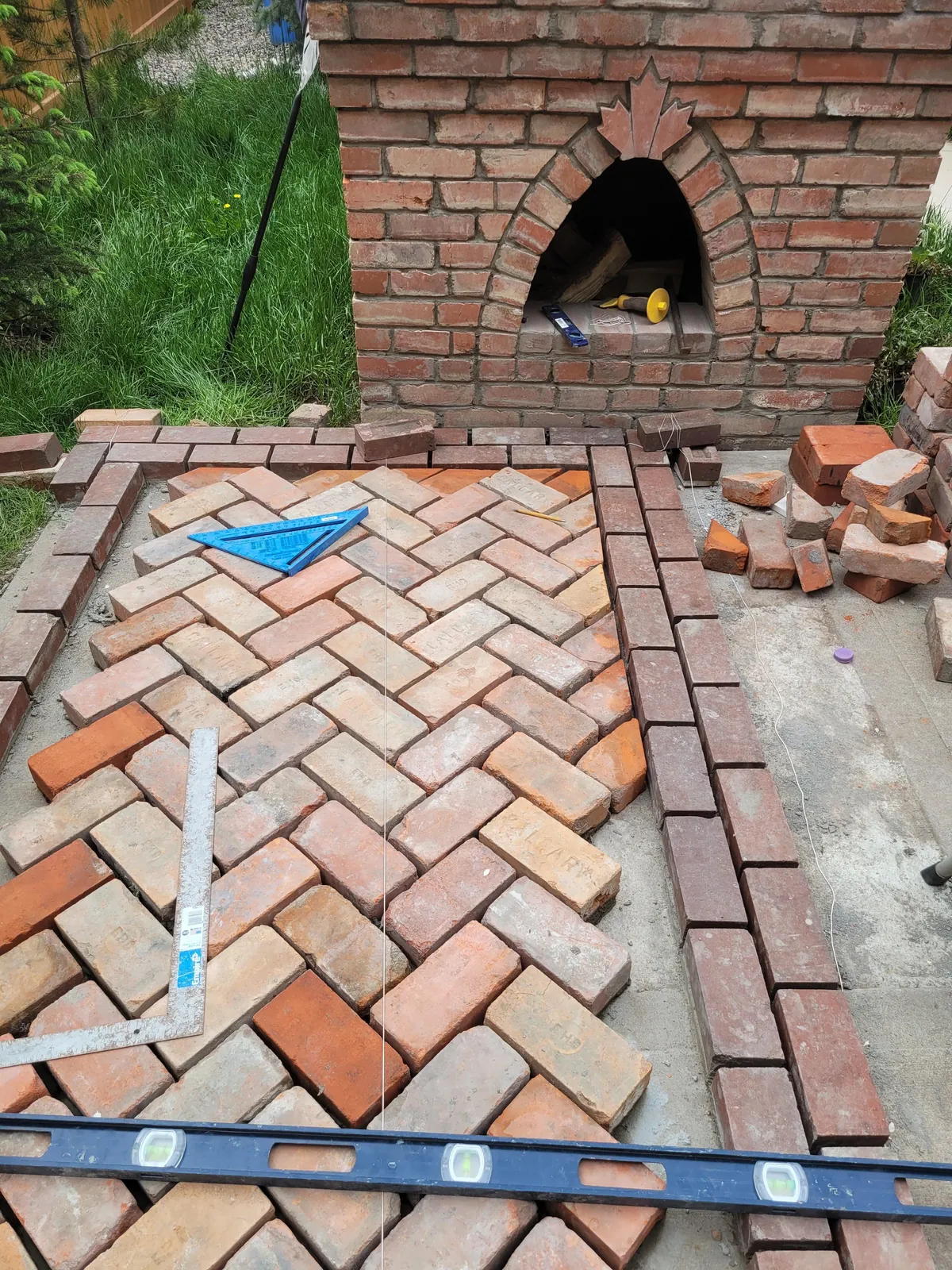 I built a patio to go with my pizza oven