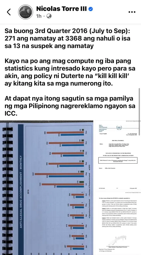 General Nicolas Torre III shares about on “war on drugs”.