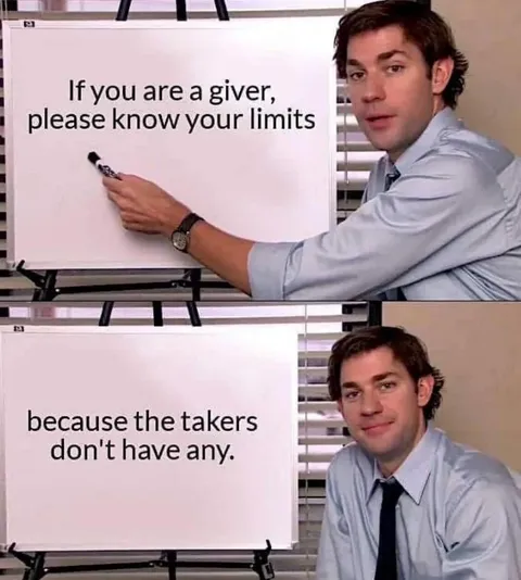 [image] Don't let people take advantage of you .