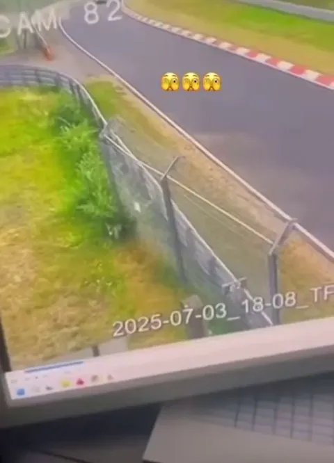 Surveillance, mobile, and dashboard footage of an accident between a Porsche and BMW driver at the Nürburgring Nordschleife. Both drivers survived the collision. The Nürburgring, aka the Green Hell (grüne Hölle), is a famous ~21 km / ~13 mile long race track open to the public.