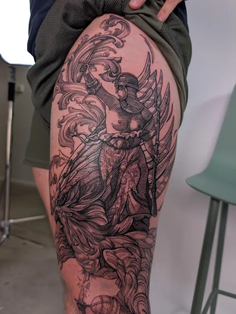 My first tattoo - Lescrowtattoo - SF