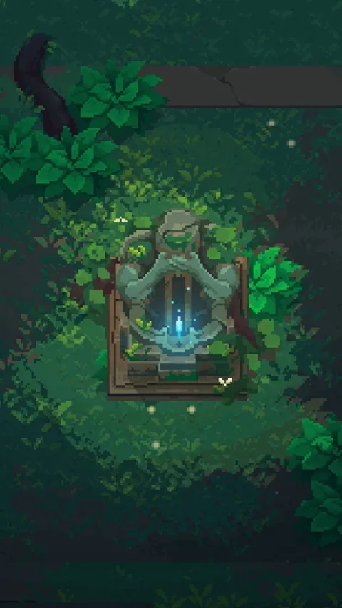 Little corner of our demo created using Aseprite