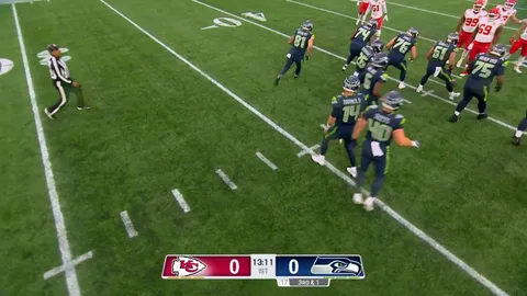 [Highlight] Seahawks have both Sam Darnold and Jalen Milroe out on 3rd &amp; 1, Milroe takes snap for QB sneak