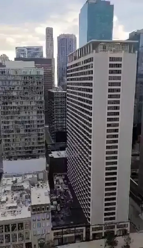 Video of my "lake view" hotel room ain Chicago