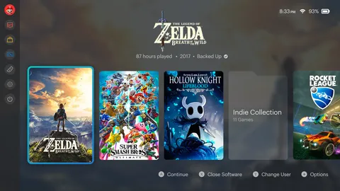 Nintendo Switch Home Redesign - Dark Theme