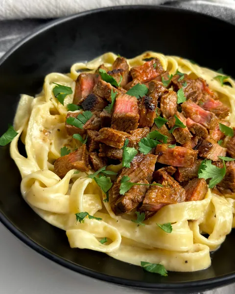 [Homemade] Steak Pasta